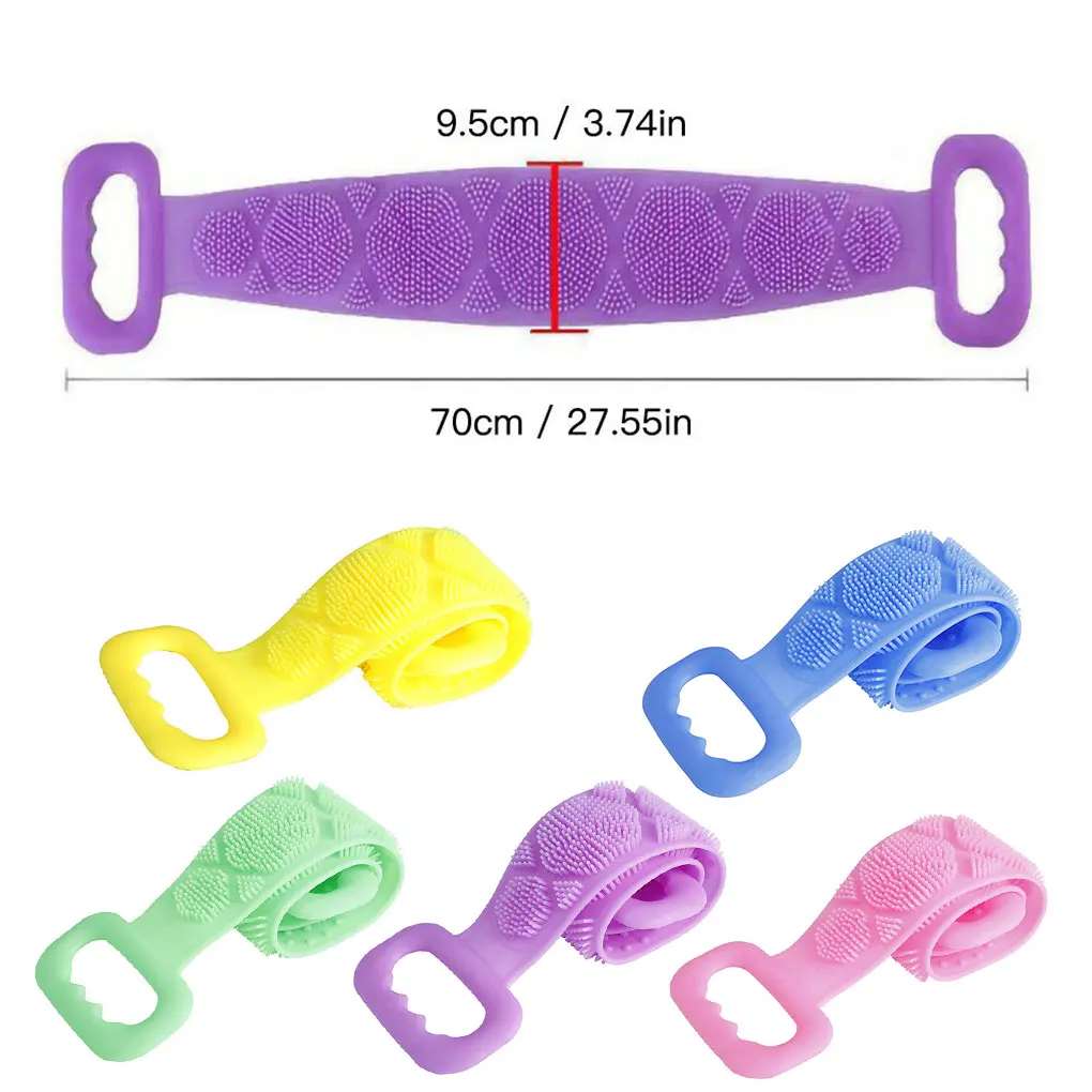 Новые портативные силиконовые щетки банные полотенца натирание спины массаж