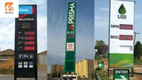 factory direct full scale outdoor led digital gas station sign board for petrol station gas price display 664 inch