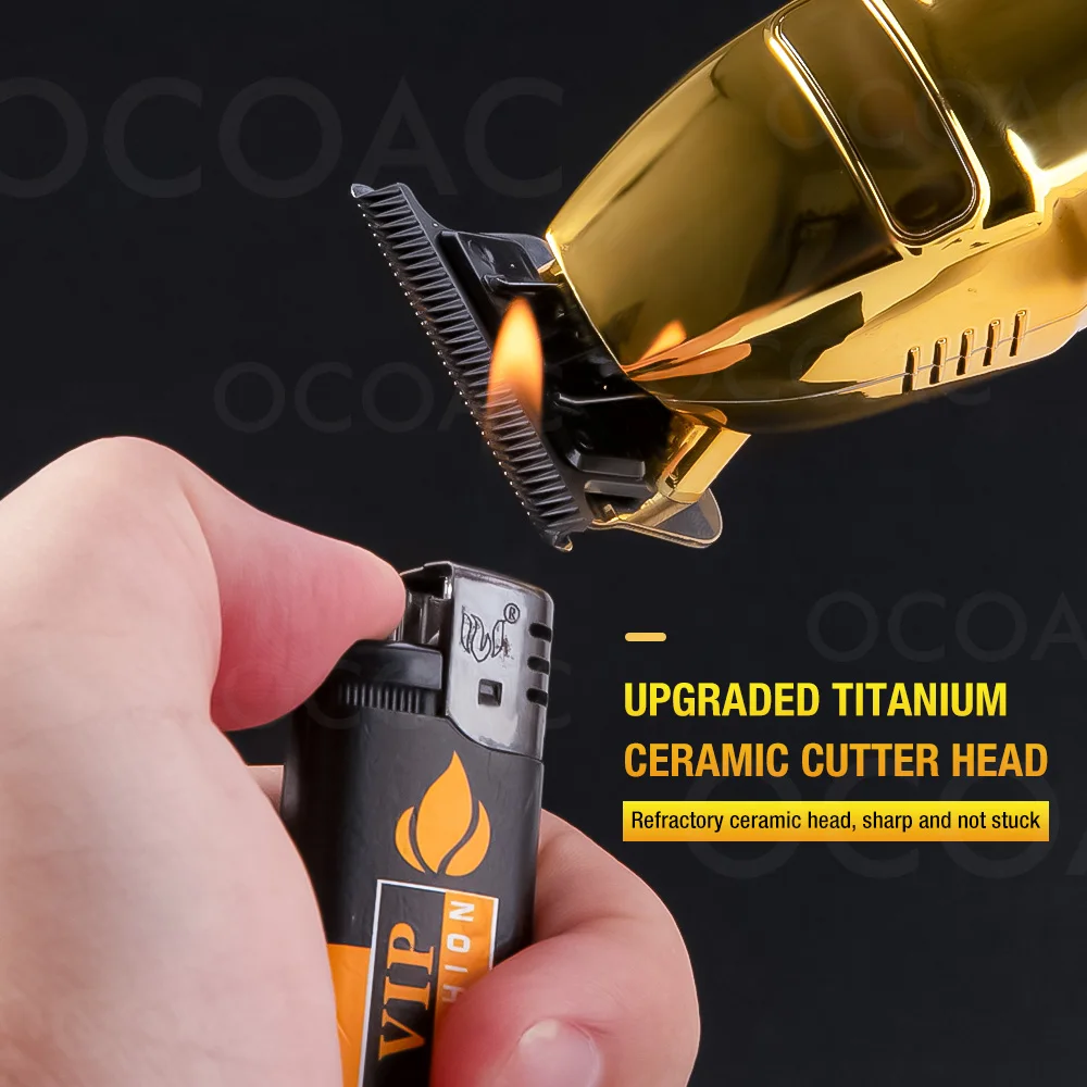 Золотой триммер для волос мужчин Профессиональная Парикмахерская Машинка