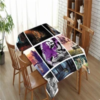 animal pattern printing tables cloth dog flamingo lion tiger cat wolf rectangular tablecloths homestay waterproof table cover