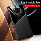 Чехол для Xiaomi Poco X3 NFC, кожаная задняя крышка, чехол для Xiomi Pocox3 Pocophone X 3 Little Pocco Poko Poxo X3, противоударный из оргстекла