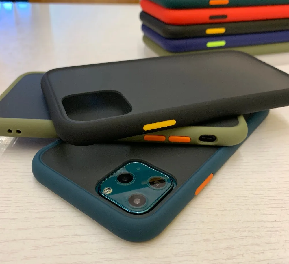 Противоударный силиконовый чехол-бампер для iPhone 11 Pro Xs Max Xr X, прозрачный 360 матовый защитный чехол для iPhone 7 8 Plus, Fundas