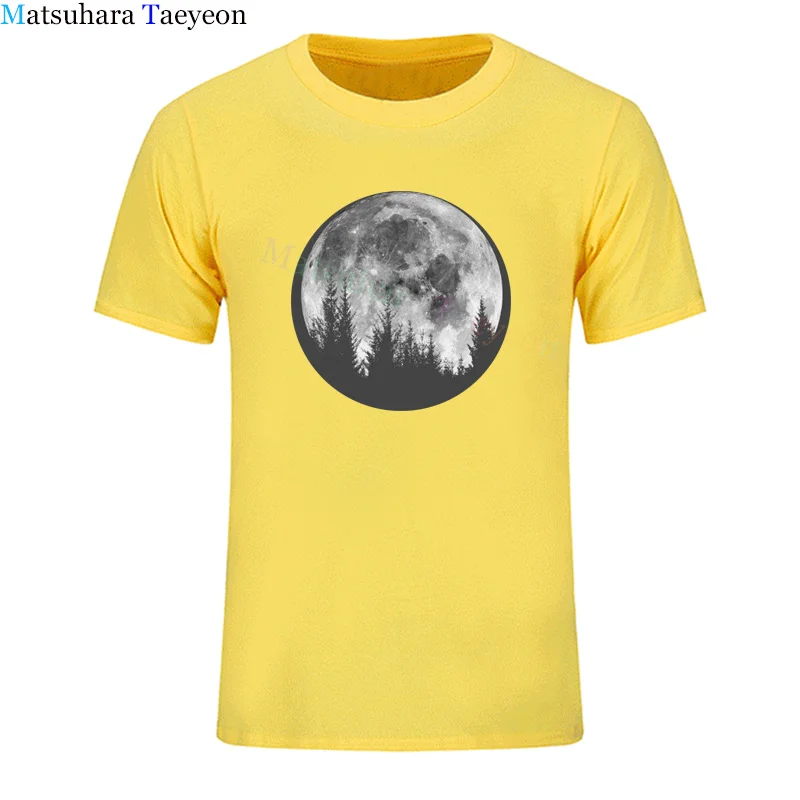 

Summer New T-Shirt Men Full Moon Trending Design T Shirt Men's Casual Tshirt Short Sleeve Cotton Funny T-shirts Top Clothes