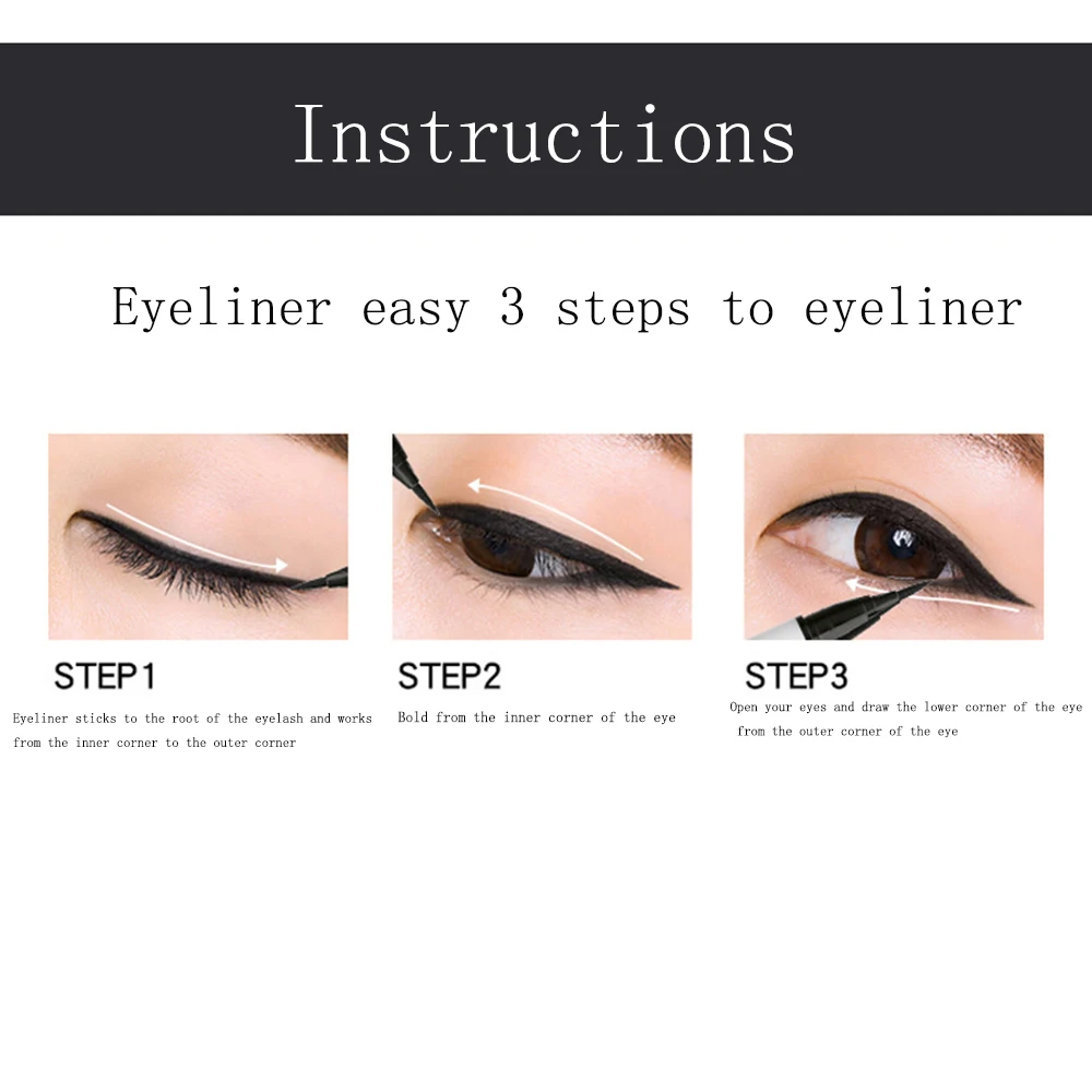 Микро подводка для бровей маркер карандаш двойная головка жидкая глаз тонкая