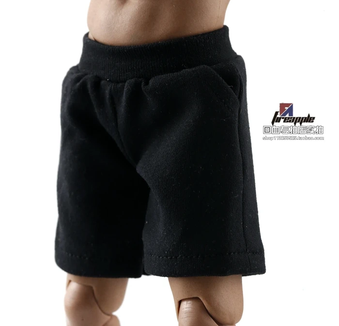 

1/6 trend soldier clothing accessories sports shorts black and white two colors
