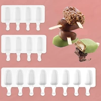 silikolove homemade food grade silicone ice cream molds ice lolly moulds freezer ice cream bar molds maker with popsicle sticks