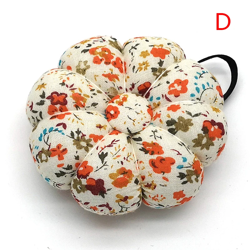 

Pumpkin Style Pin Cushion Pillow Needles Holder Sewing Craft Wrist Strap New