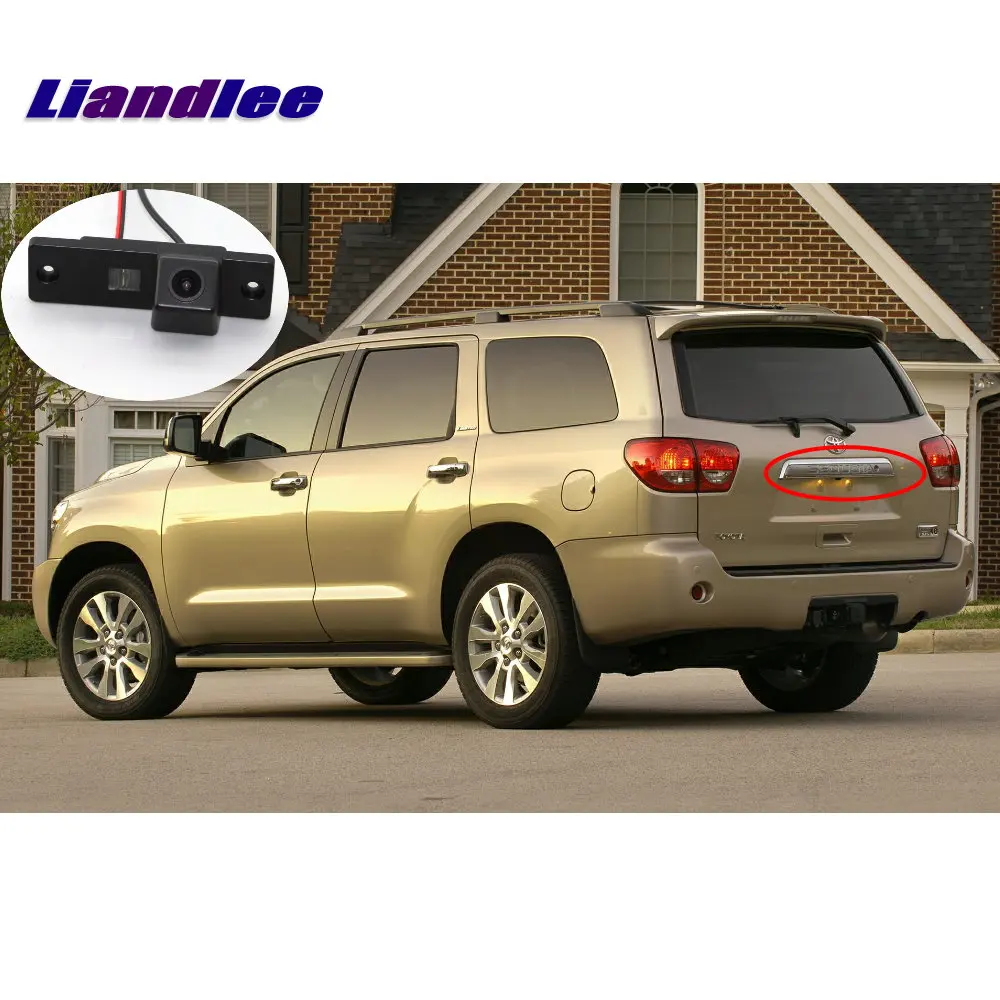 Специальная Встроенная камера заднего вида для Toyota Sequoia MK1/MK2 автомобильный