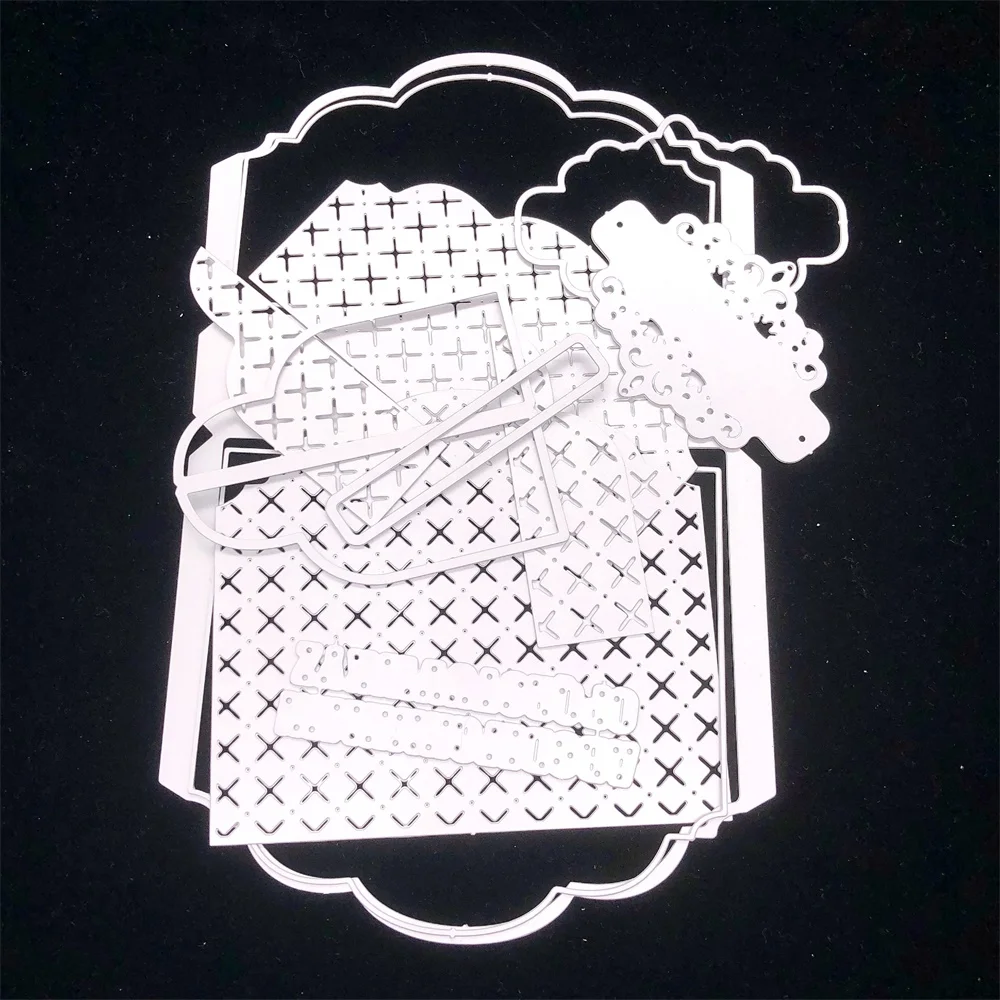 

KSCRAFT Harmonica Envelope Box Metal Cutting Dies Stencils for DIY Scrapbooking/photo album Decorative Embossing Paper Card