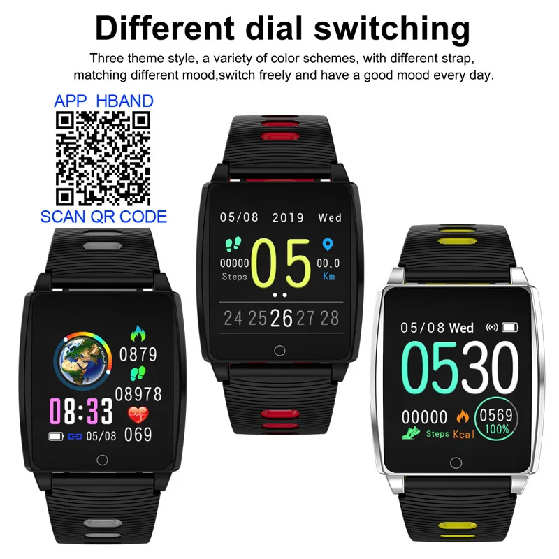 696 AK18 Smart Bracelet Heart Rate Blood Pressure Watch Fitness Tracker Waterproof Color Screen Sports Wirstwatch | Электроника