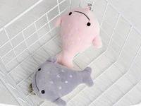 cute stuffed toy whale keychain pendant adorable baby whale small toys for kids fashion keychain ornament for bag