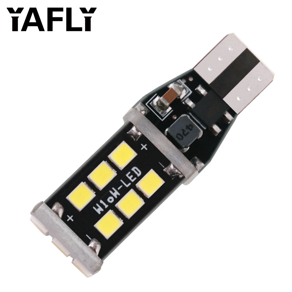 2 шт. W16W T15 Автомобильный светодиодный указатель поворота 921 2835SMD Canbus обратный