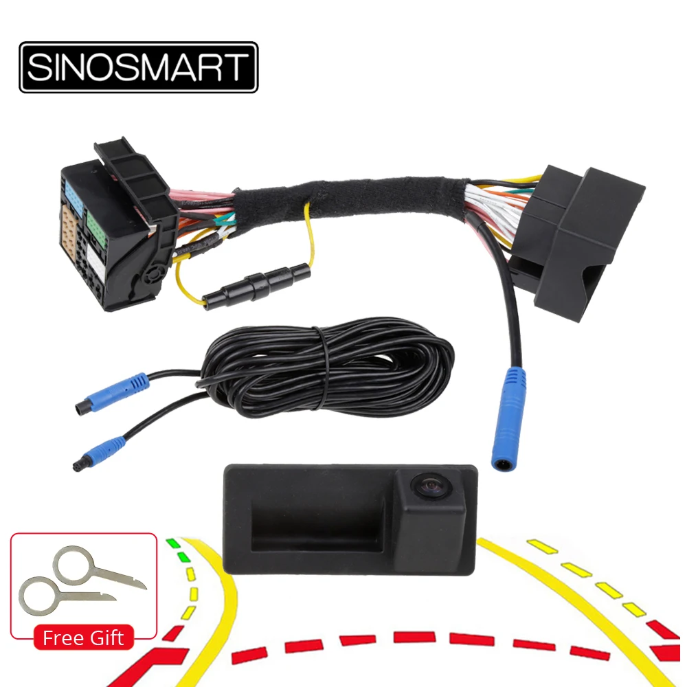 Парковочная камера SINOSMART CanBus для Skoda Octavia Volkswagen Tiguan 187B 280 MQB PQ Audi A5 Q5 Q2|Камеры заднего