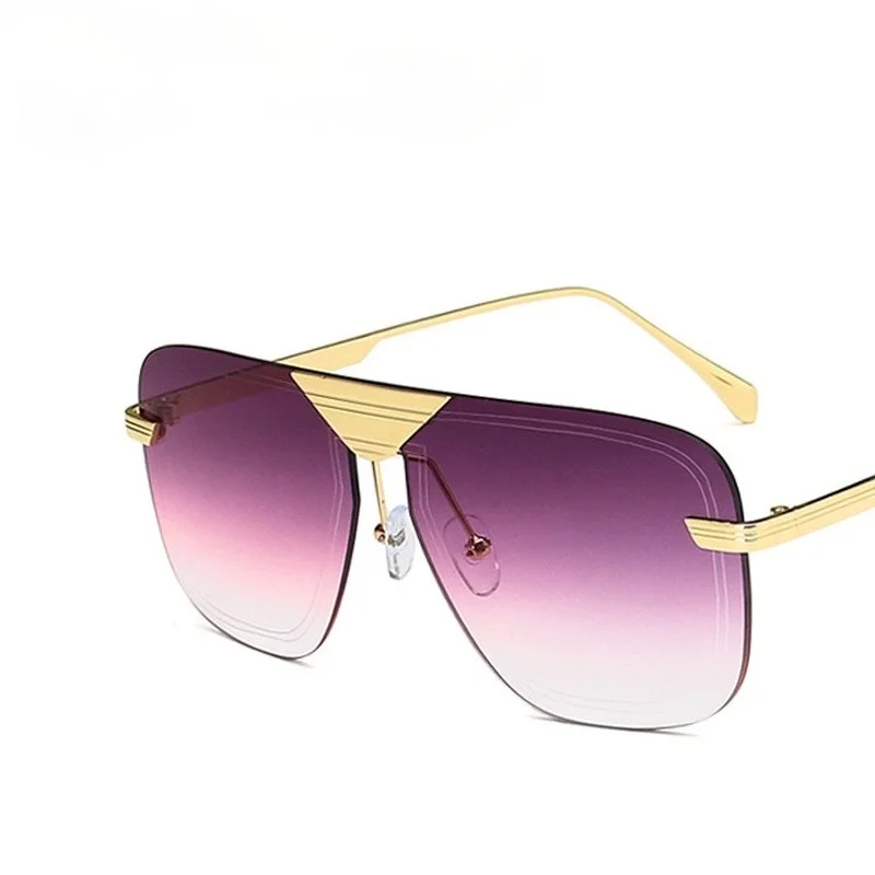 

Metal Square Sunglasses Retro New Fashion Men and Women Trend Ocean Lens Sunglasses Sun glasses Vendor