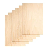 bmby 10pcs house wooden crafts plywood sheets diy decro wood chips balsa toys carving plate universal for kids model making