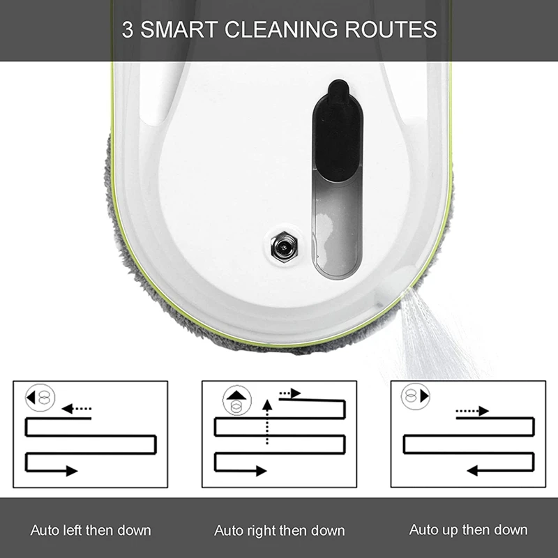 

Window Cleaning Robot with Automatic Sprinkler Vacuum Cleaner Glass Cleaning Robot for Outdoor/Indoor Windows EU Plug