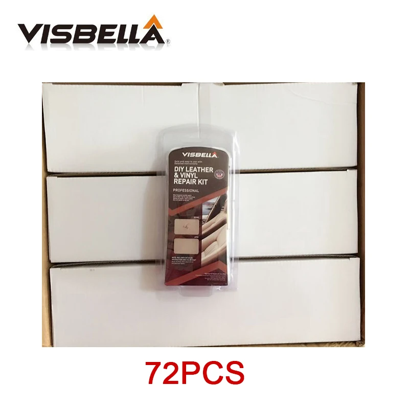Visbella 72 шт. кожа Виниловая реставрация Ремонтный комплект чистящее вещество для