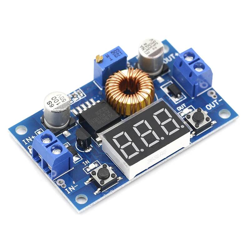 

10pcs XL4015 5A High power 75W DC-DC adjustable step-down module+LED Voltmeter Power supply module