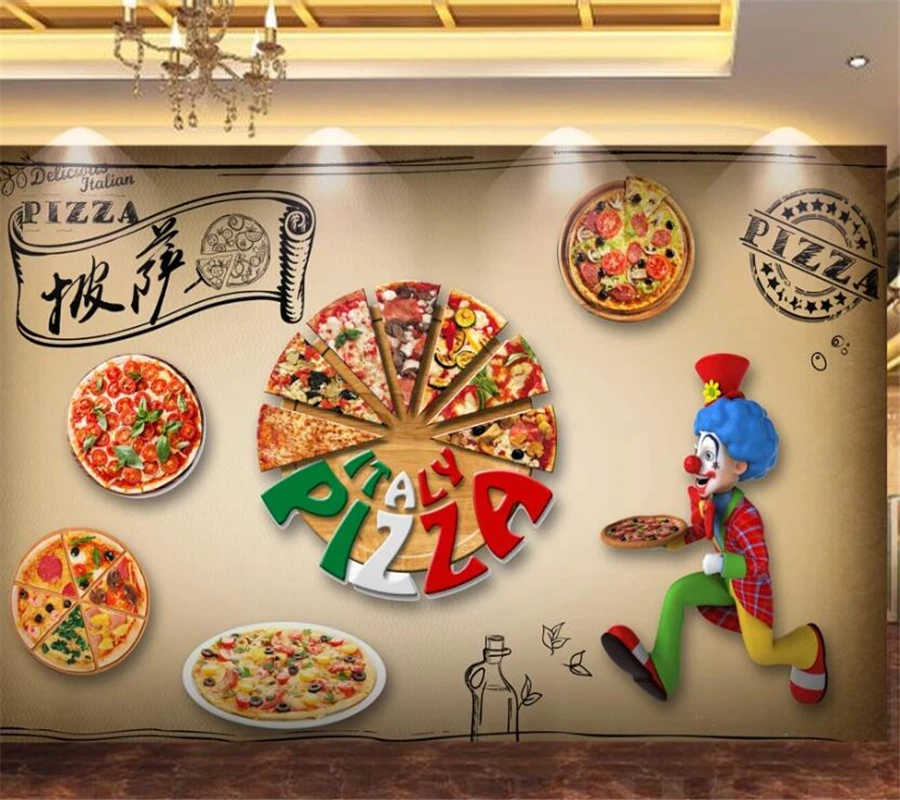 Большие настенные 3D-обои на заказ роспись вручную обои для западного ресторана