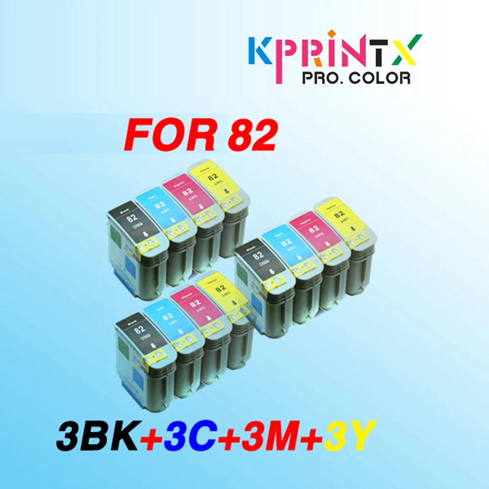 82xl совместимый Для hp82 Замена для 82 чернильного картриджа Designjet 10ps 20ps 120nr 50ps 500