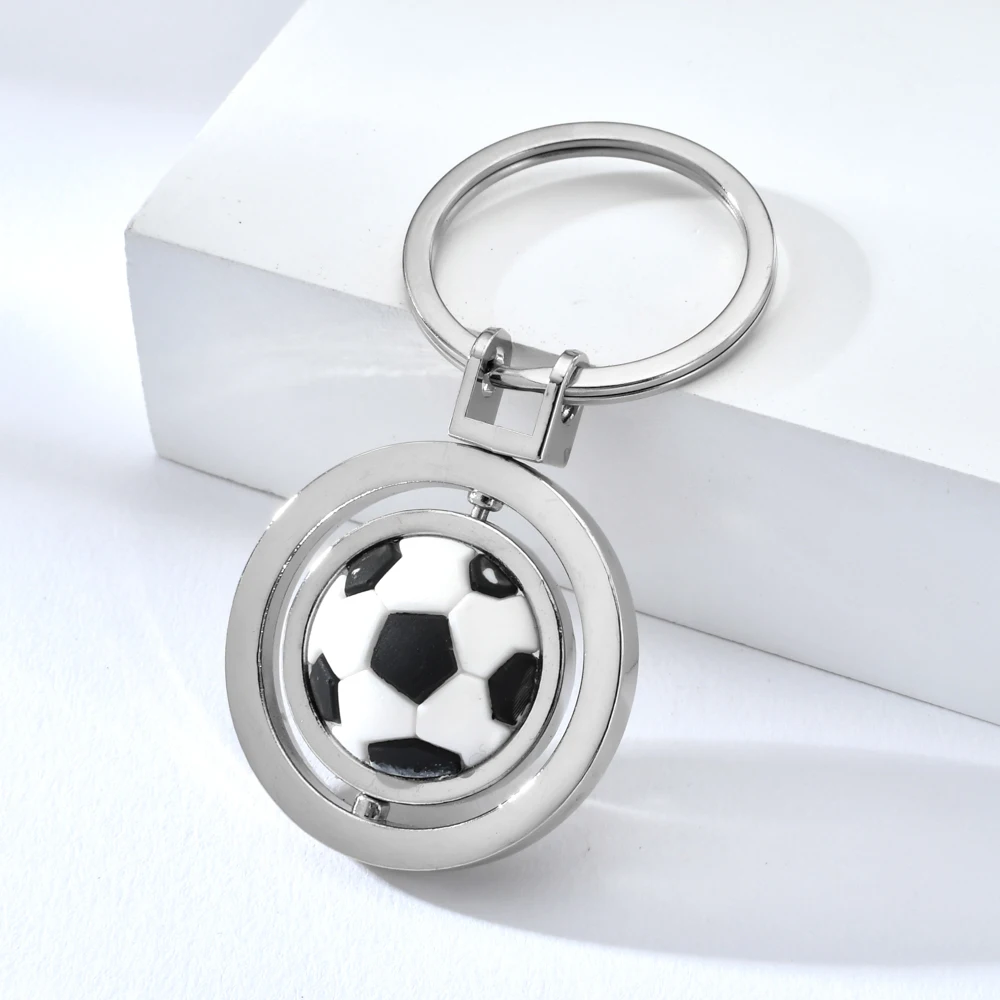 Крутой Вращающийся брелок для ключей Мини-футбола мужчин яркий баскетбола