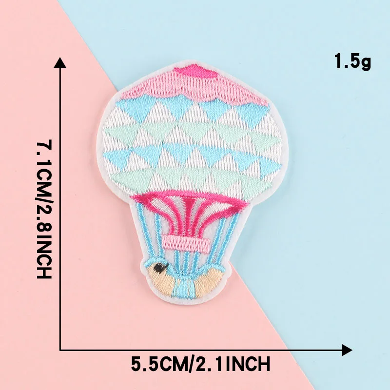 

Embroidered Clothing Accessories Hot Air Balloon Shoes Hat Bag Ornament Accessories Patch Adhesive Embroidered Cloth Stickers