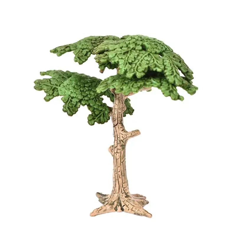 

2 Pieces Miniature Fairy Garden Pine Trees Mini Plants Dollhouse Decor Accessories Gardening Ornament