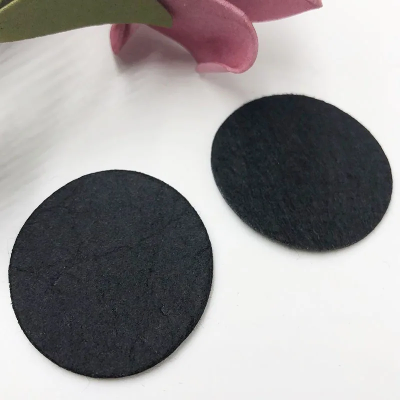 40 mm black Смешанный размер 50 шт круг из фетра Аппликации-белый и черный цвет - Цвет: 40 mm black