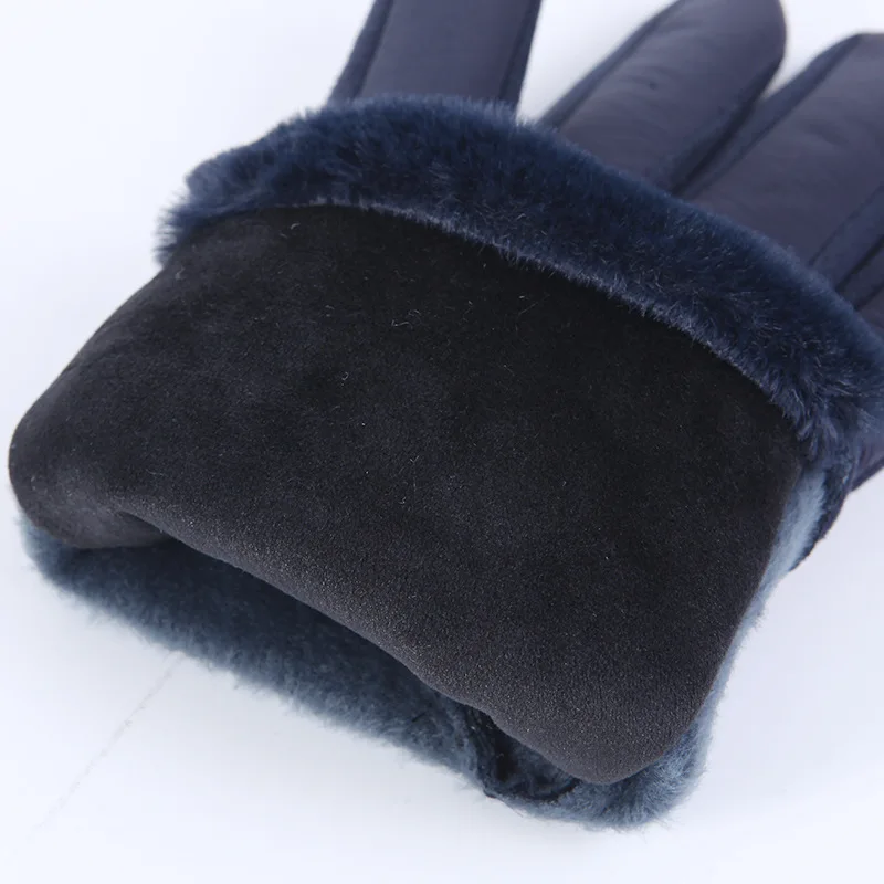 Перчатки мужские уличные утолщенные бархатные осенние и зимние ветрозащитные