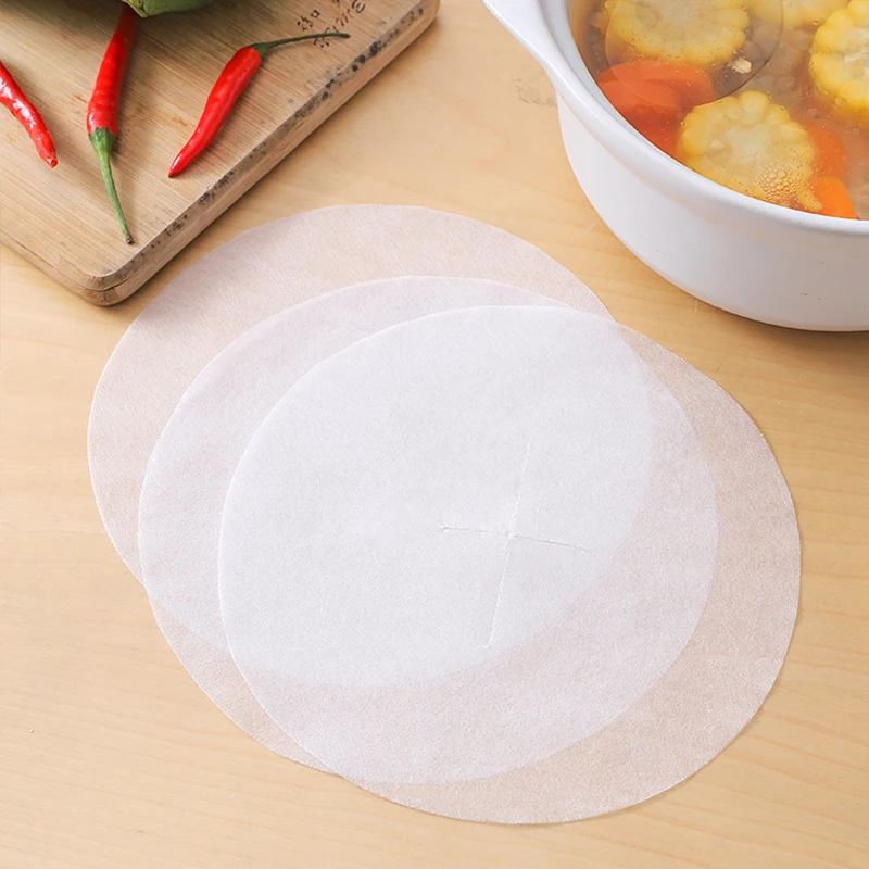 

12pcs/ Pack Kitchen Oil-absorbing Paper, Edible Soup, Fried Oil Filter, Baked Food, Stewed Soup, Degreaser Paper Kitchen Tools
