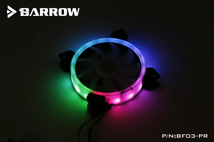 Курган PWM водяного охлаждения вентилятор Аврора Никелированное покрытие RGB v2