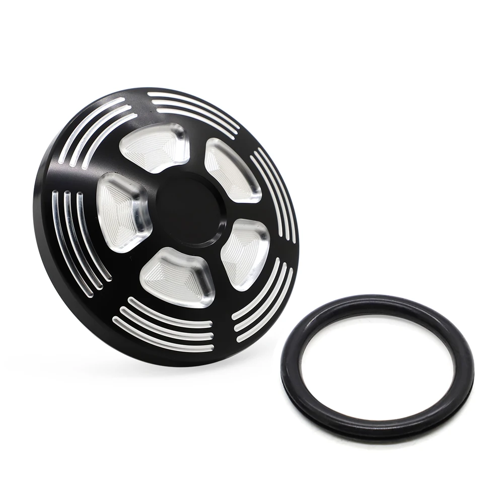 

Motorcycle CNC Aluminum Decorative Oil Cap Fuel Gas Tank Cover Fits For Harley Dyna 1991-2017 FXD with Mid-Controls