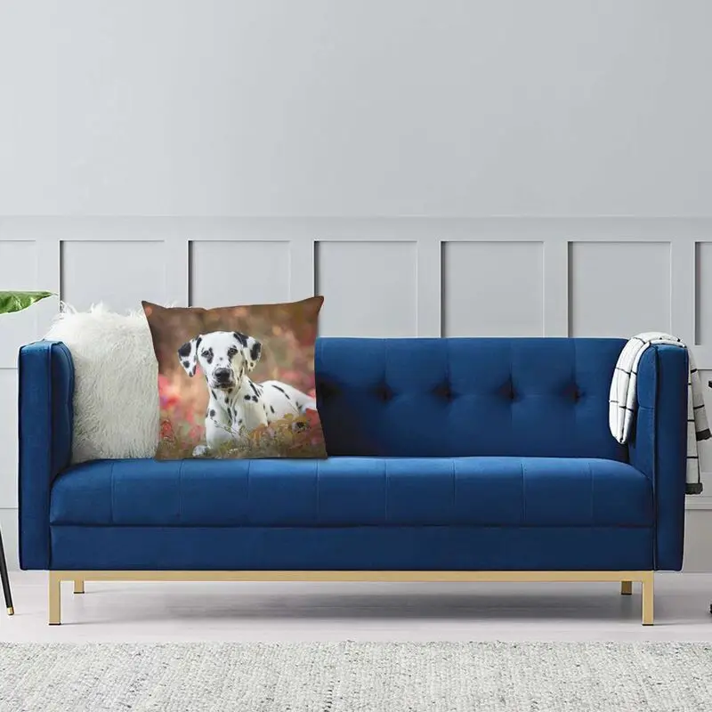 Наволочки для диванных подушек с изображением милой далматинской собаки рисунок