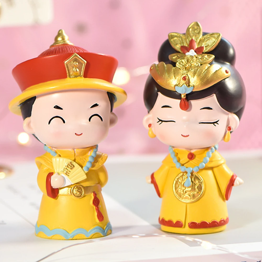 Мини Король Королева модель фигурка орнамент шкаф микро пейзаж свадебный Декор