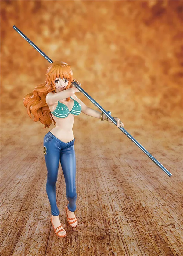 17 см фигурка Nami Anime One Piece 20th Anniversary Ver. ПВХ сексуальная коллекция для девочек
