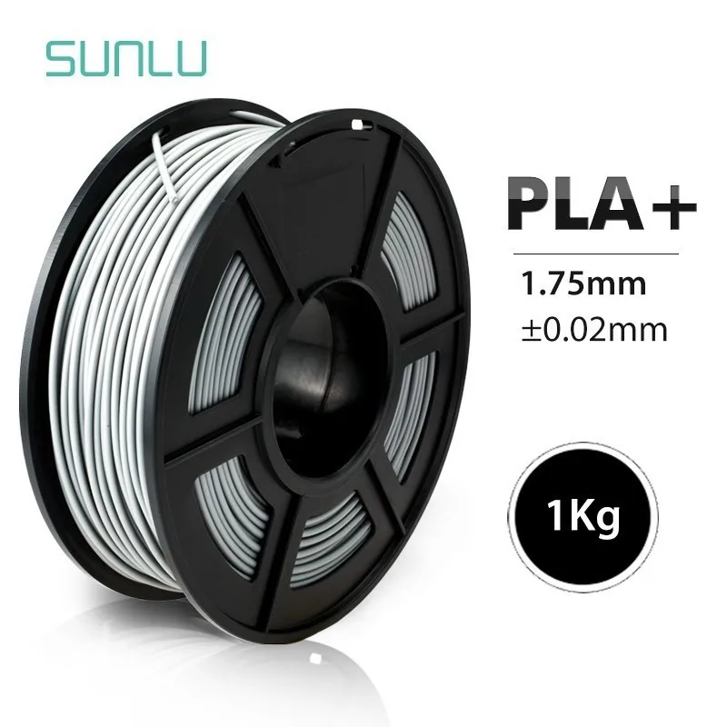 PLA PLUS-SILVER Нить для 3D-принтера PLA Plus 1,75 мм, Высококачественная нить PLA с низкой усадкой, расходный материал для 3d принтеров и 3d ручек, 1 кг - Цвет: PLA PLUS-SILVER