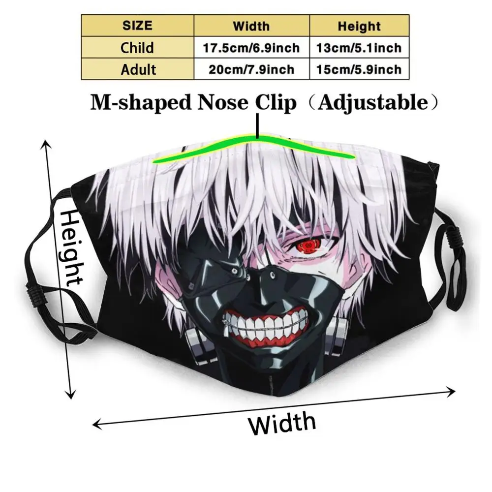 Одежда с надписью Tokyo Ghoul нестандартной конструкции для детей и взрослых маска