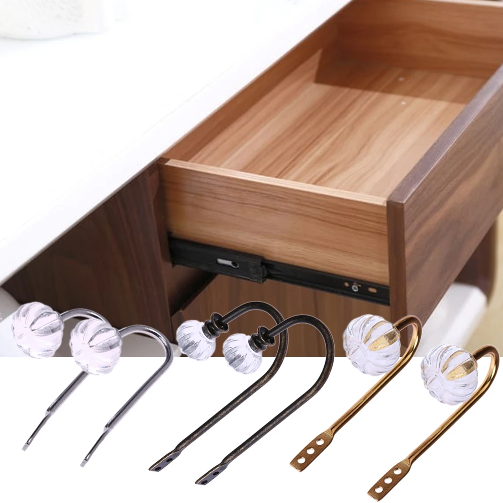 2 шт. из металла с украшением в виде кристаллов шкаф выдвижными ящиками ручки