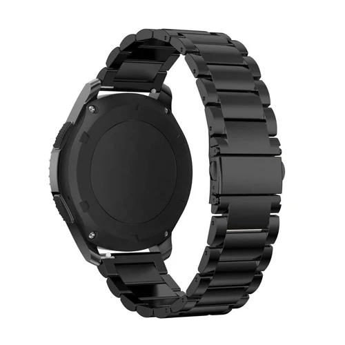black Ремешок для часов huawei gt для samsung galaxy watch band 46 мм active S3 Frontier/классический ремешок для часов металлический браслет+ пленка+ инструмент - Цвет ремешка: black