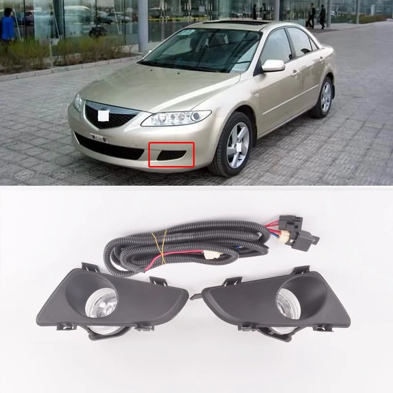 CAPQX для Mazda 6 Mazda6 M6 2001 2002 2003 2004 переднего бампера Туман светильник дневного DRL