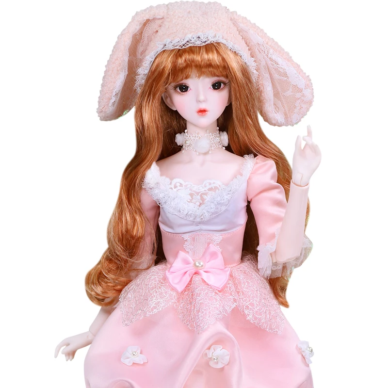 1/3 BJD кукла 62 см имя костюм кролика тела куклы тела, в том числе с макияжем и волосами, глаза, одежда ледяной, SD