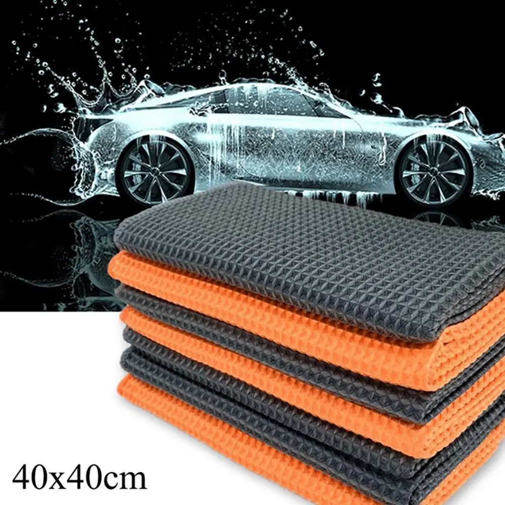 Полотенце из микрофибры для мытья автомобиля сушильная ткань 40*40 см авто