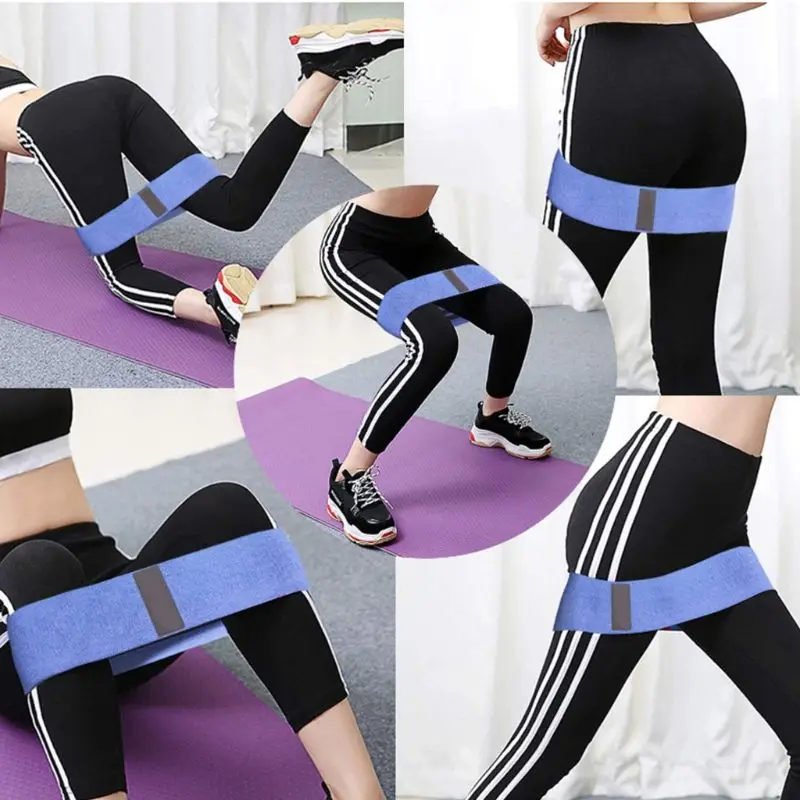 

Yoga Hip Leg Resistance Bands 3 Levels Non-Slip Cotton Workout Stretching Straps Belt Set Gym Fitness Exercise Equipment