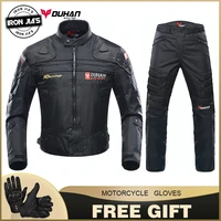men motorcycle jacket trousers motocross suit windproof protective gear motobike jacketpants driving jaqueta masculina moto