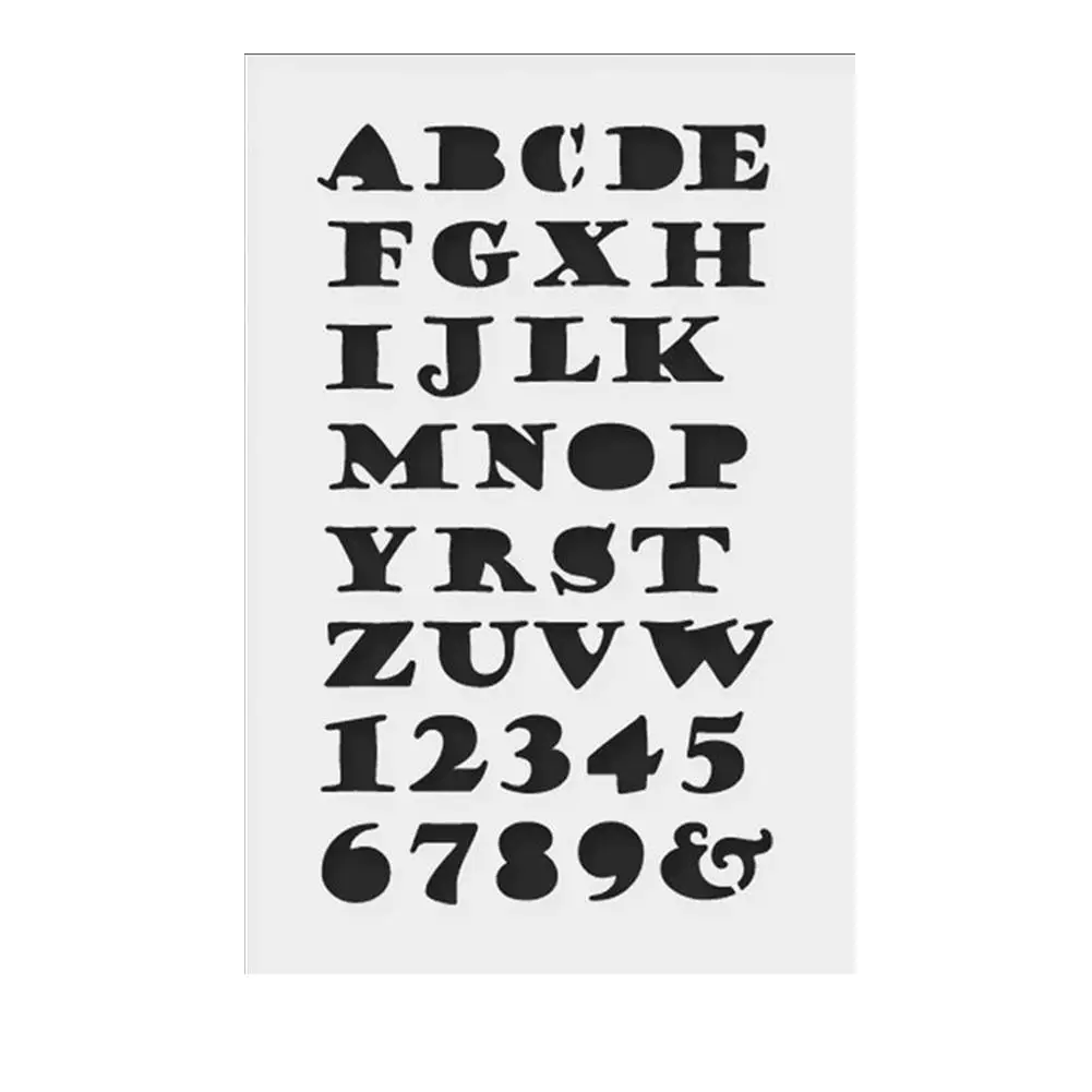 

24PCS DIY English Alphabet Painting Template Journal Stencils Template Diary Notebook Diary Scrapbook Cutout Painting DIY Drawin