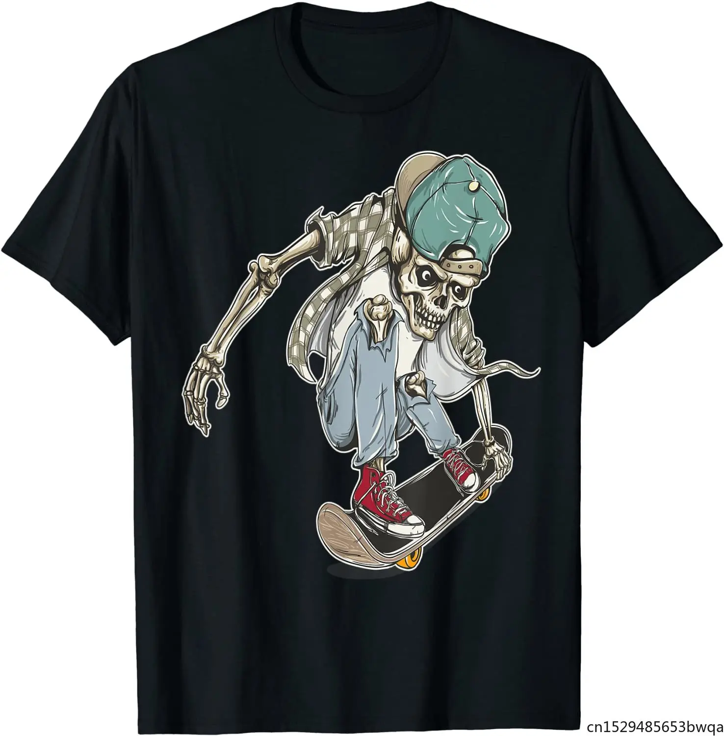 

Skateboard Extreme Sports Skaters Skull Skeleton T- Shirt T-Shirt