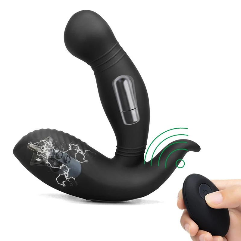 Беспроводной массажер простаты с 9 мощными вибрационными узорами персональный