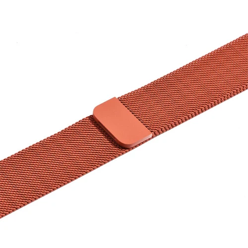 Orange Ремешок для часов, Миланская петля, ремешок для apple watch 5/4/3 apple watch band 44 мм 40 мм, 42 мм, 38 мм, версия наручных часов iwatch из нержавеющей стали тканый магнитный ремешок для часов - Цвет ремешка: Orange