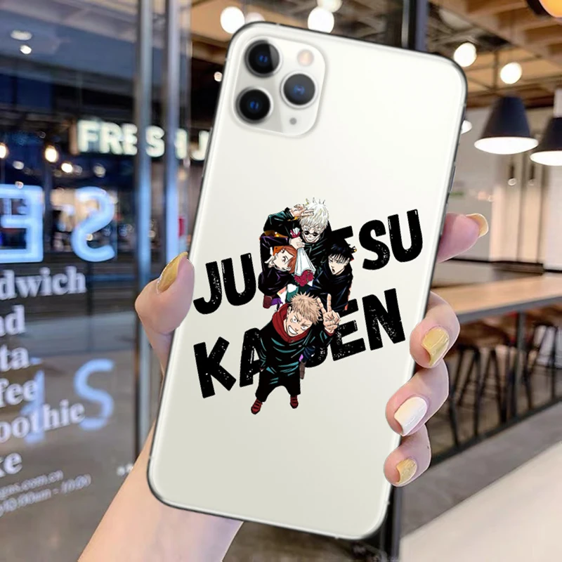 

Jujutsu Kaisen Phone Cases For iPhone 12 Pro MAX Satoru Gojo Clear Silicone Cover For iPhone Xr 11 Pro Xs Max 6 6s 7 8Plus Shell