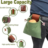 fruit picking bag collapsible waist belt jungle storage bag multifunction foraging pouch for camping hiking fruit picking whs